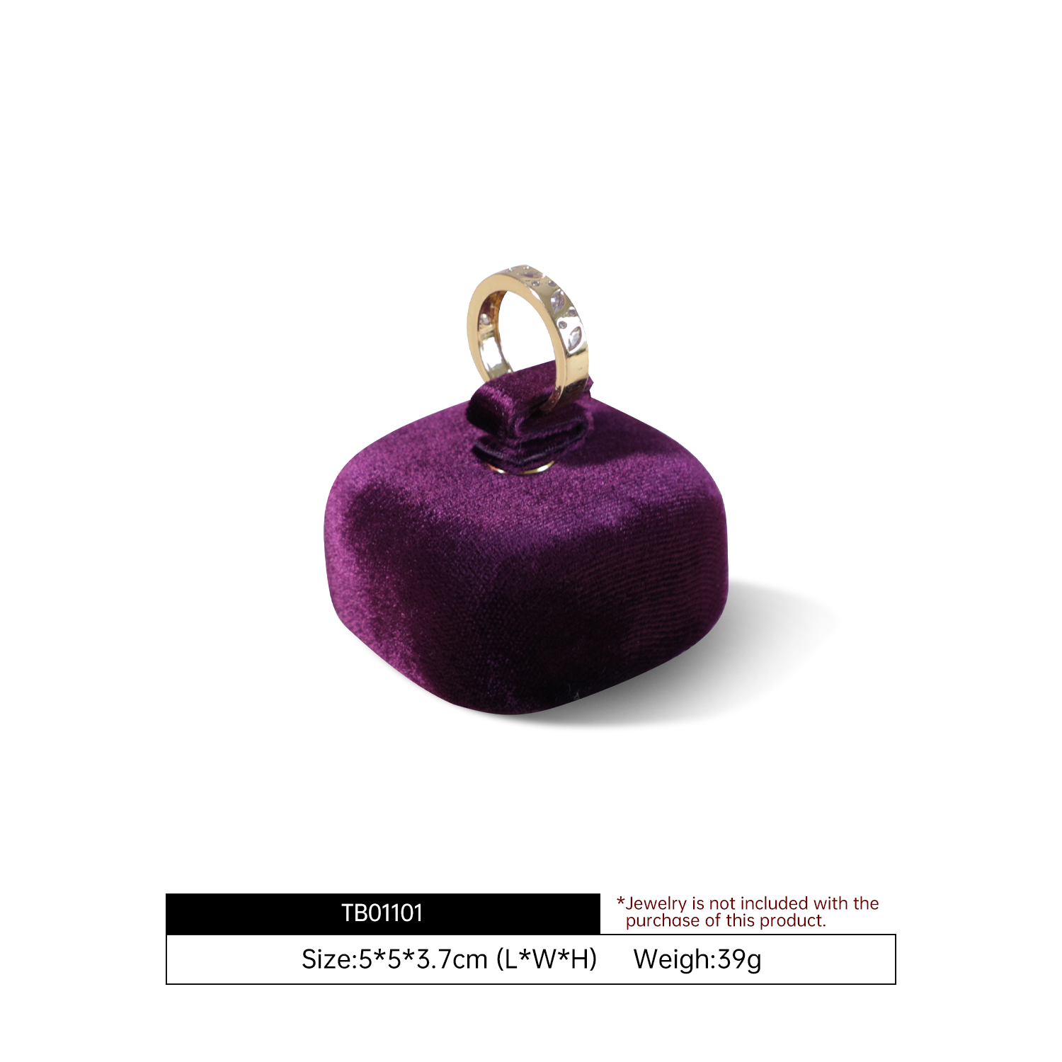 Yinbeini Velvet Jewelry Display Kit High-Quality Earring Ring Display Stand for Craft Fairs and Pop Up Shops Portable and Lightweight TB011