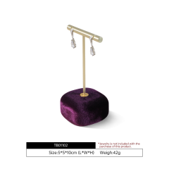 Yinbeini Velvet Jewelry Display Kit High-Quality Earring Ring Display Stand for Craft Fairs and Pop Up Shops Portable and Lightweight TB011