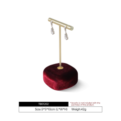 Yinbeini Velvet Jewelry Display Kit High-Quality Earring Ring Display Stand for Craft Fairs and Pop Up Shops Portable and Lightweight TB011