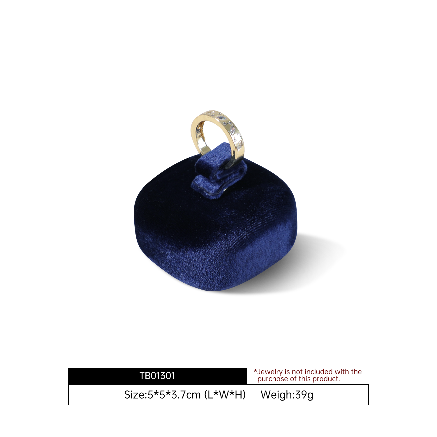 Yinbeini Velvet Jewelry Display Kit High-Quality Earring Ring Display Stand for Craft Fairs and Pop Up Shops Portable and Lightweight TB011