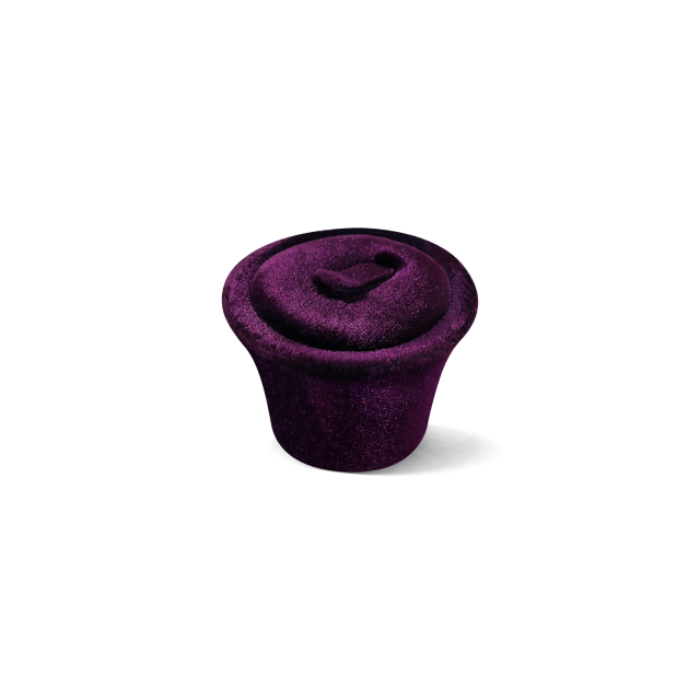 Yinbeini Velvet Jewelry Set Velvet Purple Ring Earring Necklace Holder Jewelry Showcase Organizer jeweler counter jewelry counter TB017