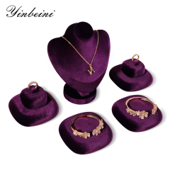 Yinbeini Velvet Irregular Ring Bracelet Necklace Jewelry Display Props Soft Plush Surface to Highlight Jewelry Details TB023