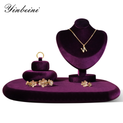 Yinbeini Velvet Irregular Ring Bracelet Necklace Jewelry Display Props Soft Plush Surface to Highlight Jewelry Details TB023