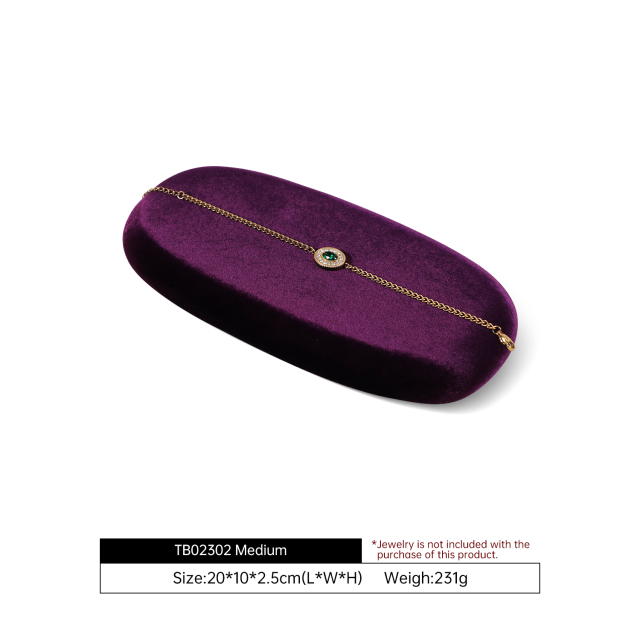 Yinbeini Velvet Irregular Ring Bracelet Necklace Jewelry Display Props Soft Plush Surface to Highlight Jewelry Details TB023