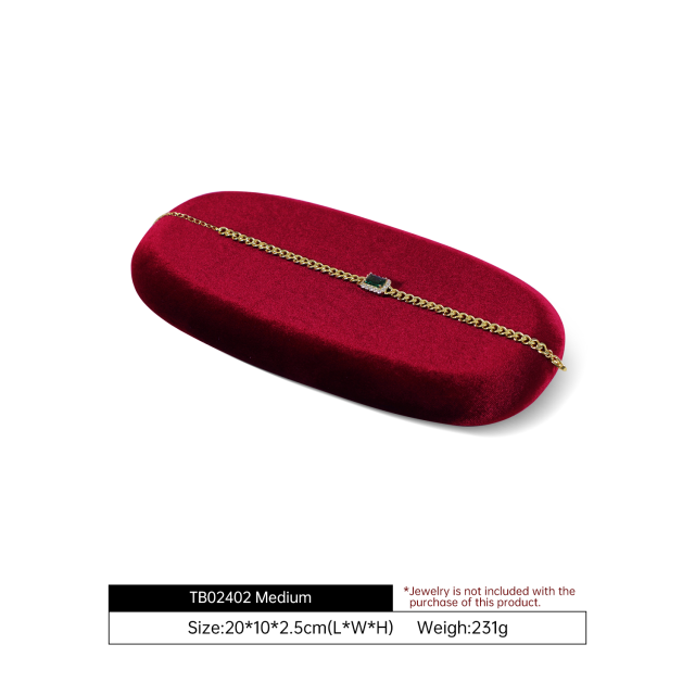 Yinbeini Velvet Irregular Ring Bracelet Necklace Jewelry Display Props Soft Plush Surface to Highlight Jewelry Details TB023