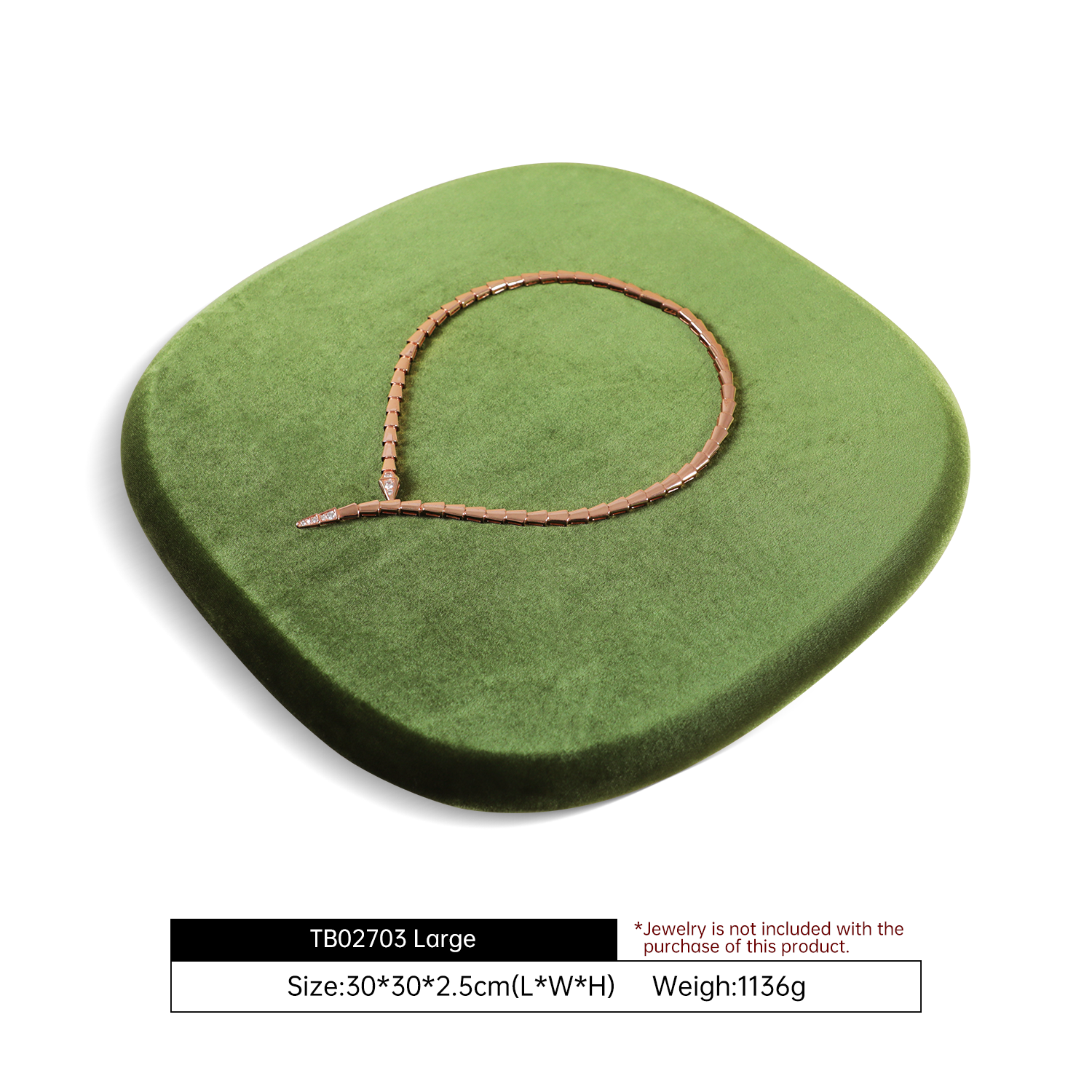 Yinbeini Velvet Irregular Ring Bracelet Necklace Jewelry Display Props Soft Plush Surface to Highlight Jewelry Details TB023