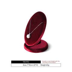 Yinbeini Velvet Necklace Display Stand Pendant Necklace Storage Holder Jewelry Shop Retail Countertop Organizer Rack TB029