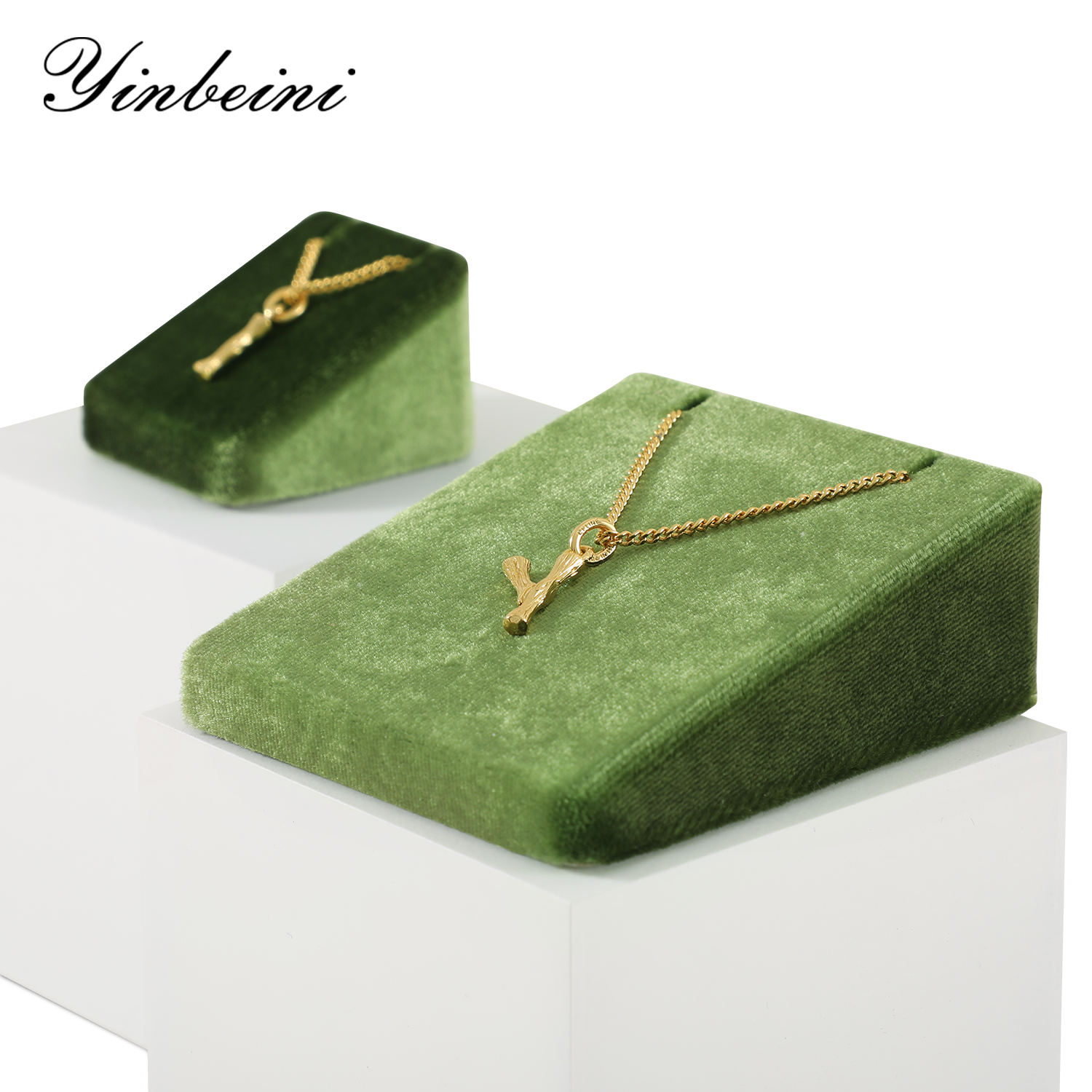 Yinbeini High-End Velvet Pendant Necklace Display Stand Jewelry Display Props Jewelry Display Stand TB030
