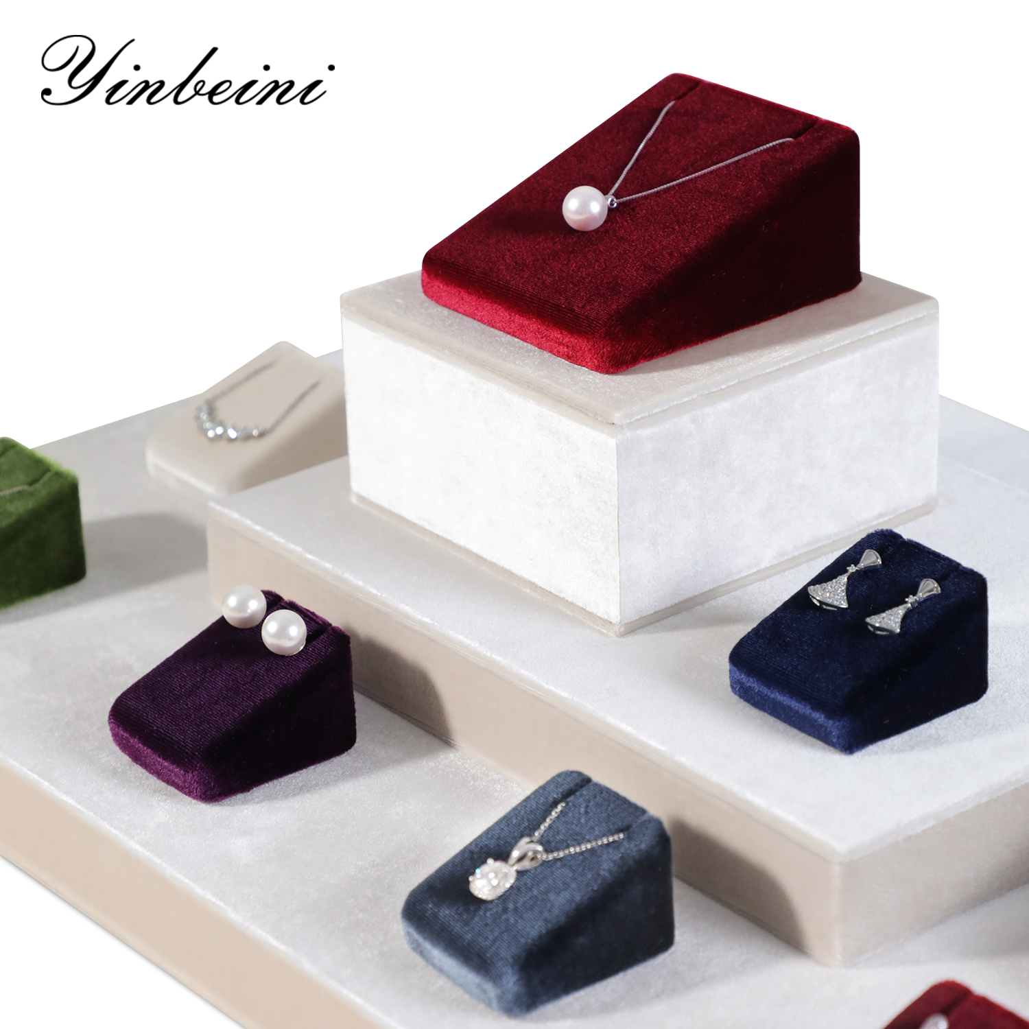 Yinbeini High-End Velvet Pendant Necklace Display Stand Jewelry Display Props Jewelry Display Stand TB030