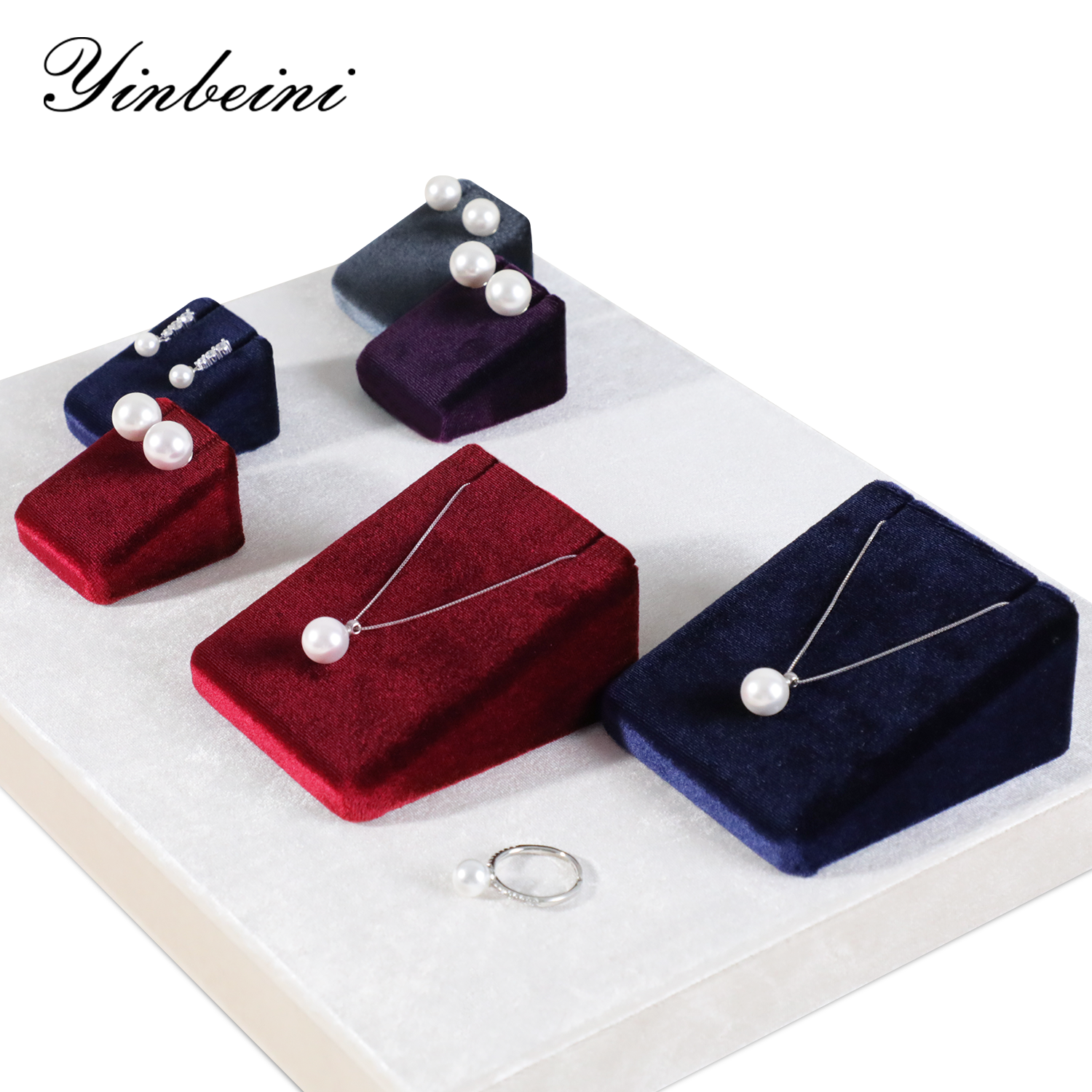 Yinbeini High-End Velvet Pendant Necklace Display Stand Jewelry Display Props Jewelry Display Stand TB030