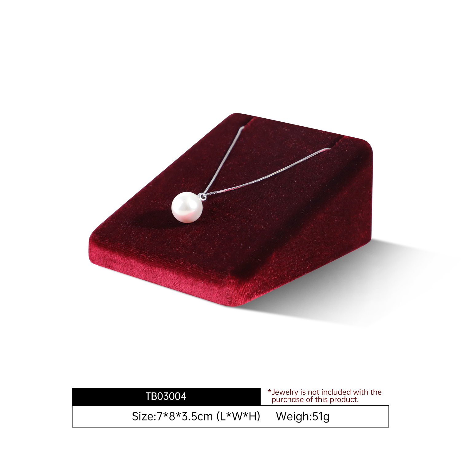 Yinbeini High-End Velvet Pendant Necklace Display Stand Jewelry Display Props Jewelry Display Stand TB030