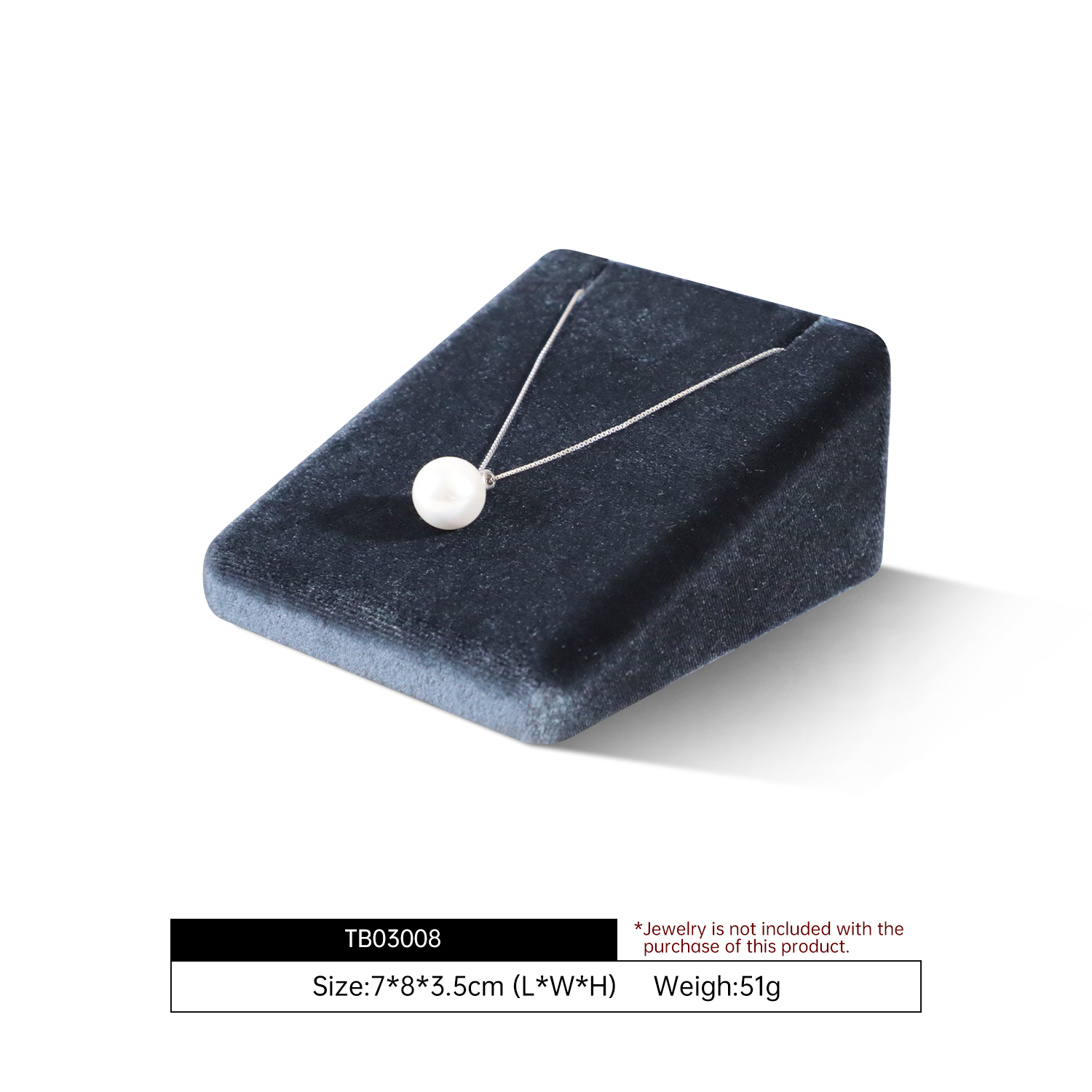 Yinbeini High-End Velvet Pendant Necklace Display Stand Jewelry Display Props Jewelry Display Stand TB030