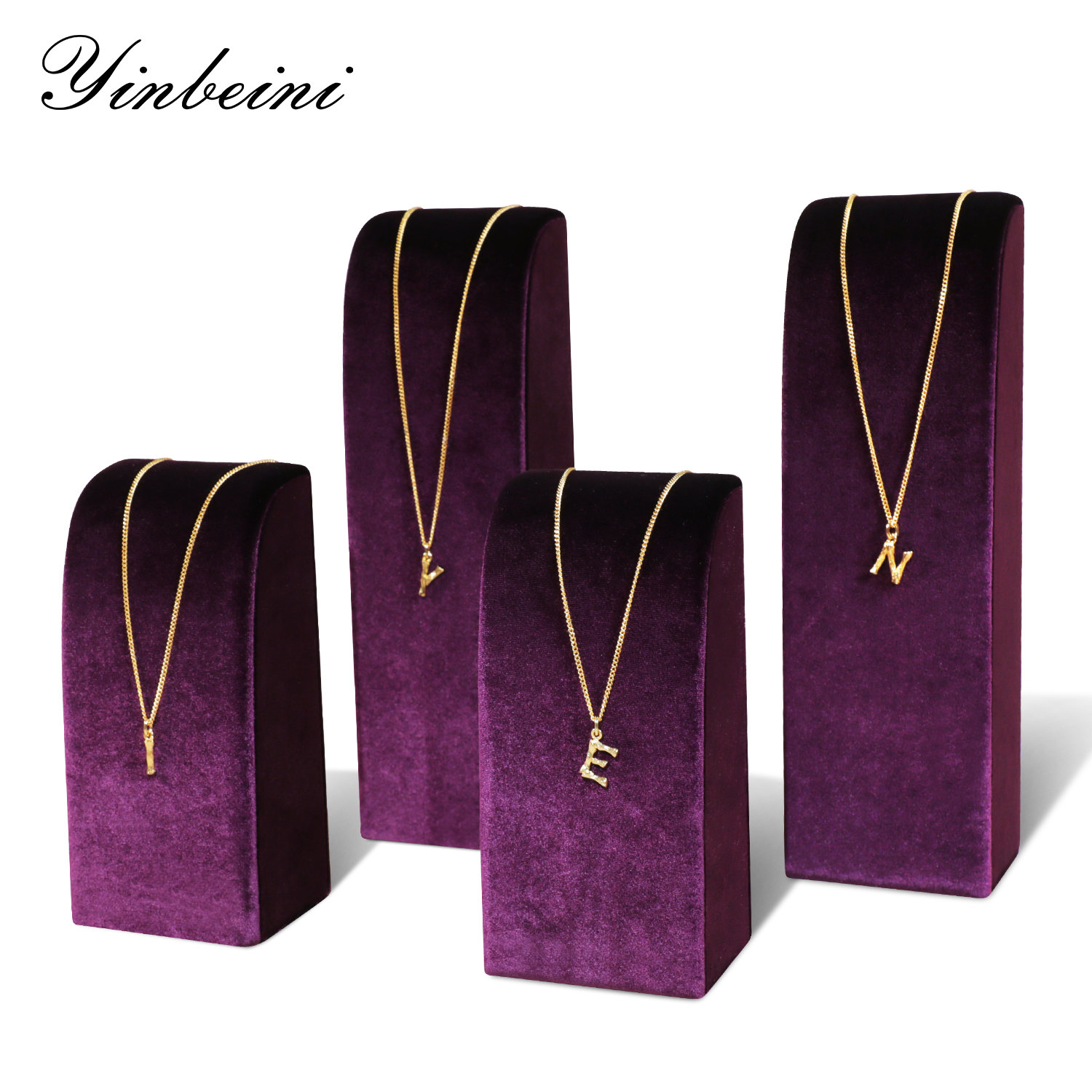 Yinbeini High-end Velvet Necklace Display Stand Jewelry Display Stand Store Display Props TB031