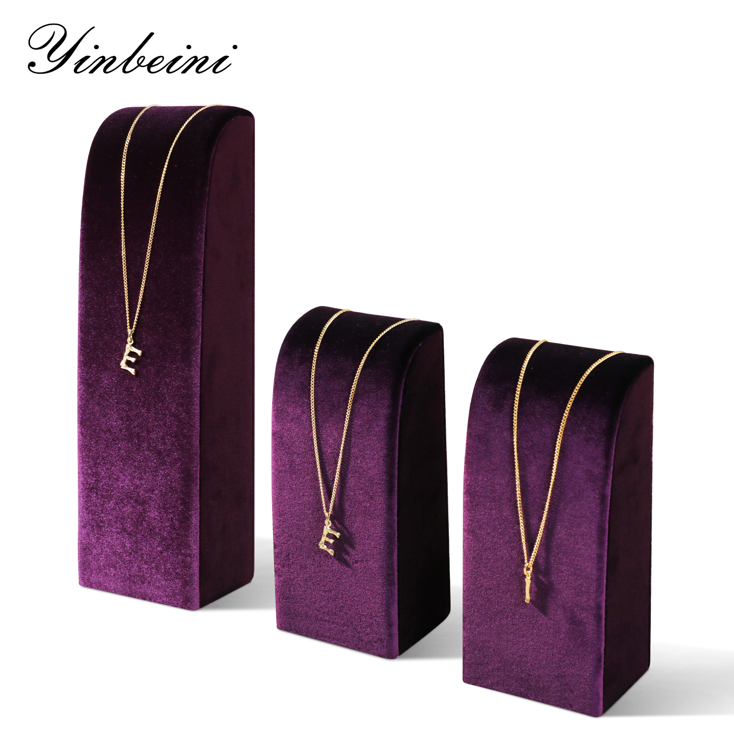 Yinbeini High-end Velvet Necklace Display Stand Jewelry Display Stand Store Display Props TB031
