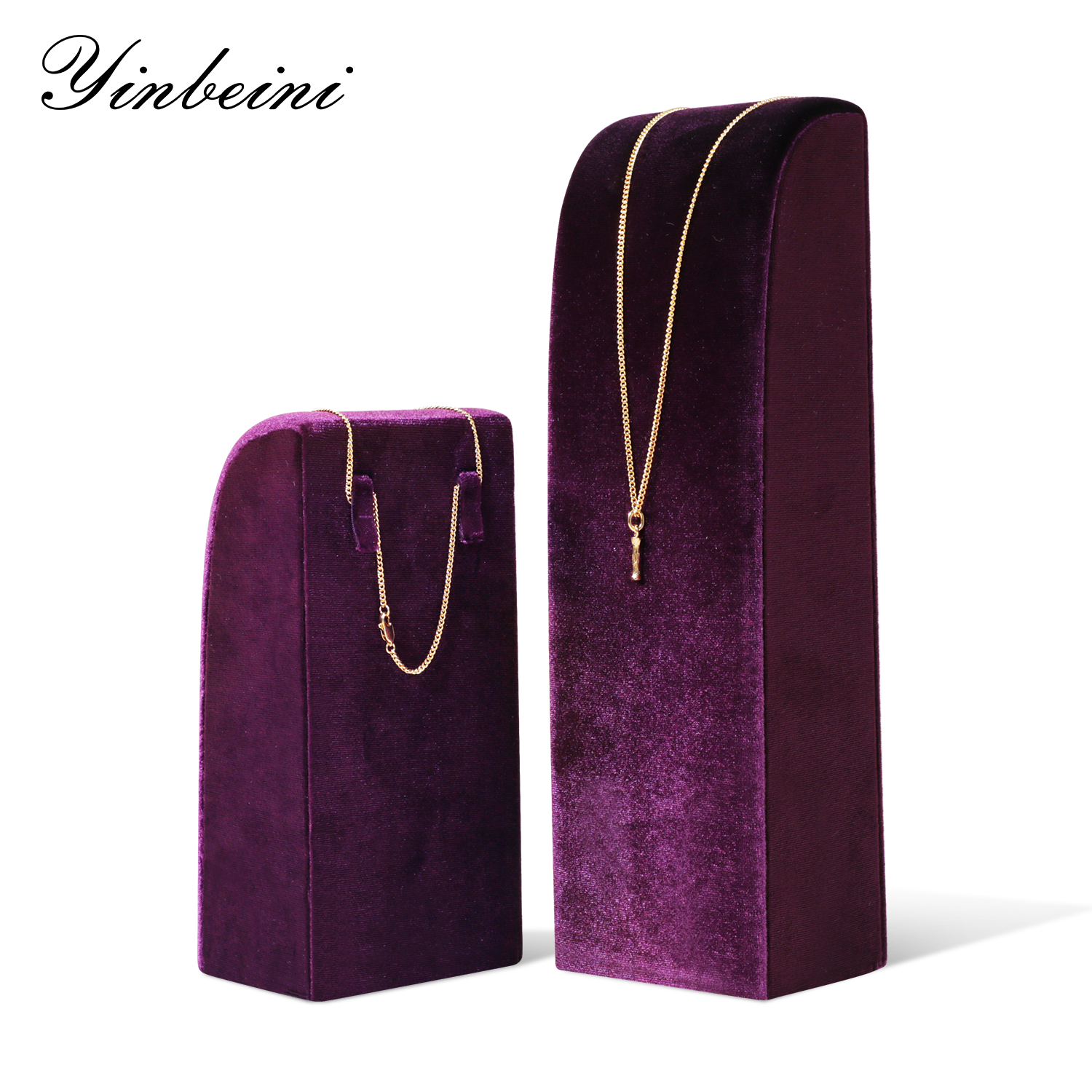 Yinbeini High-end Velvet Necklace Display Stand Jewelry Display Stand Store Display Props TB031