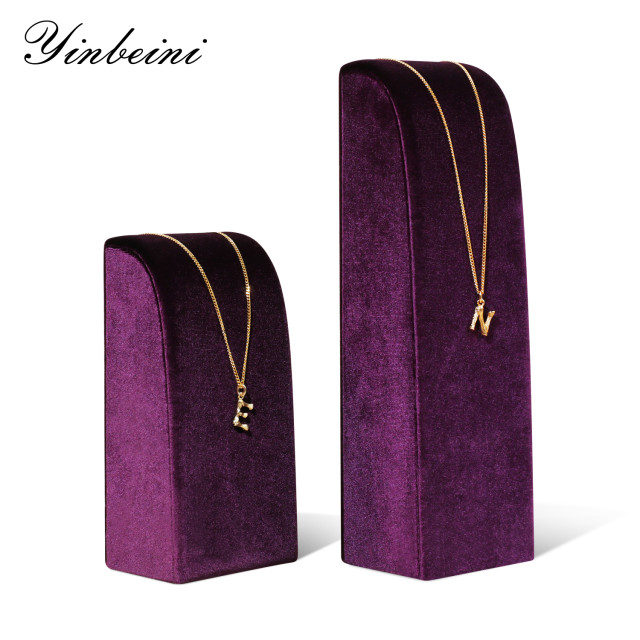 Yinbeini High-end Velvet Necklace Display Stand Jewelry Display Stand Store Display Props TB031