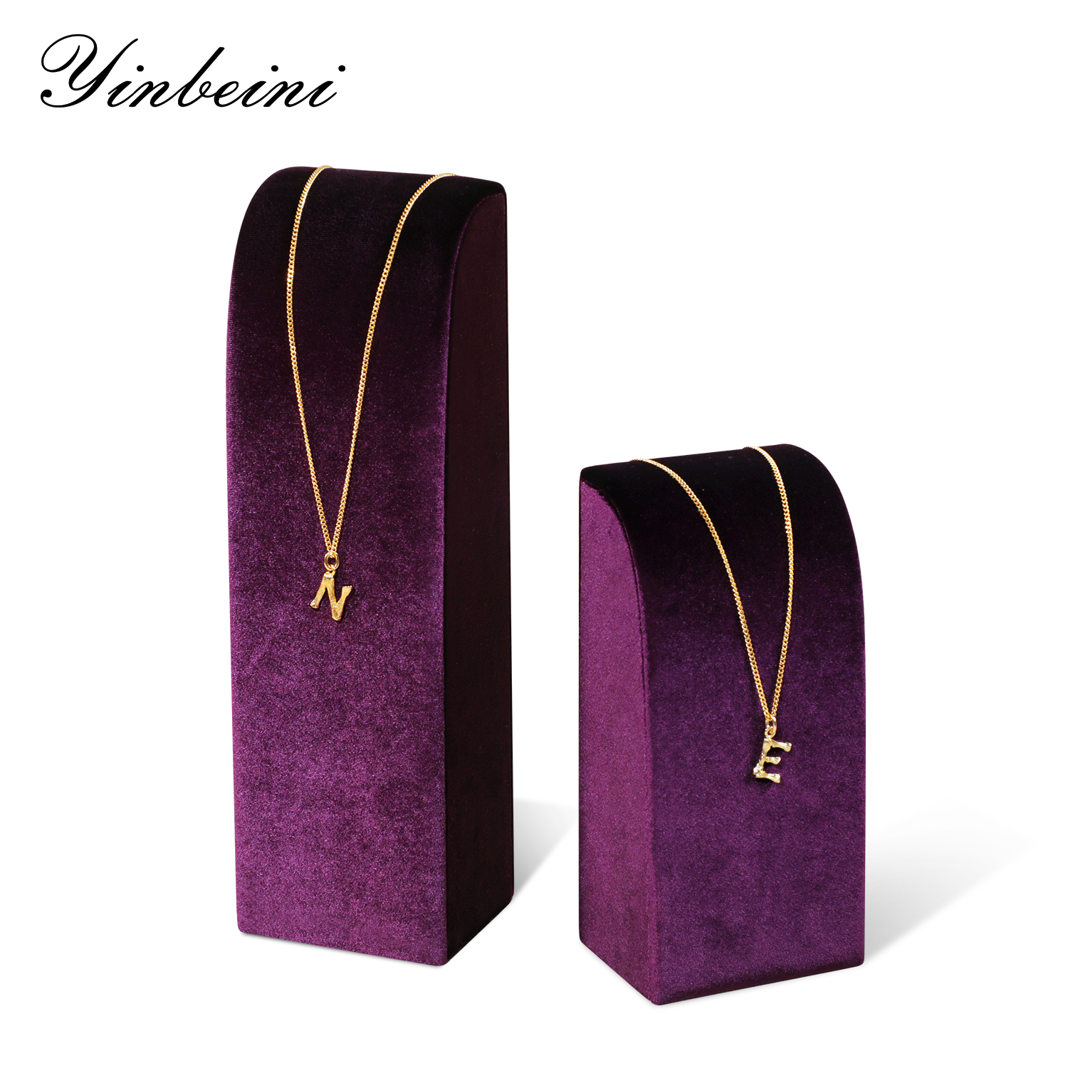 Yinbeini High-end Velvet Necklace Display Stand Jewelry Display Stand Store Display Props TB031