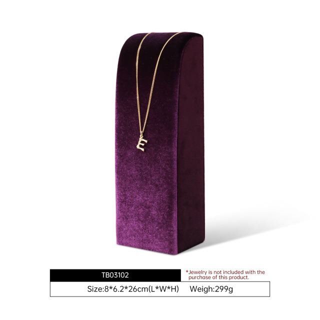 Yinbeini High-end Velvet Necklace Display Stand Jewelry Display Stand Store Display Props TB031