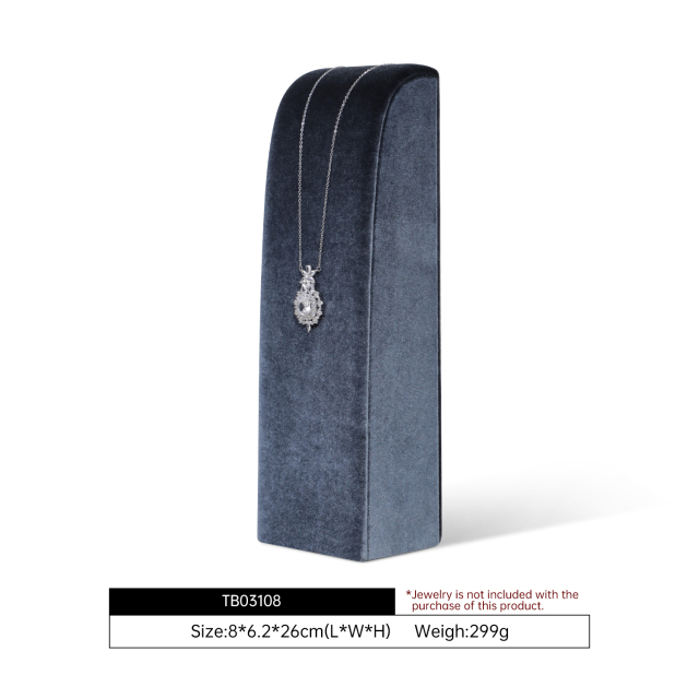 Yinbeini High-end Velvet Necklace Display Stand Jewelry Display Stand Store Display Props TB031