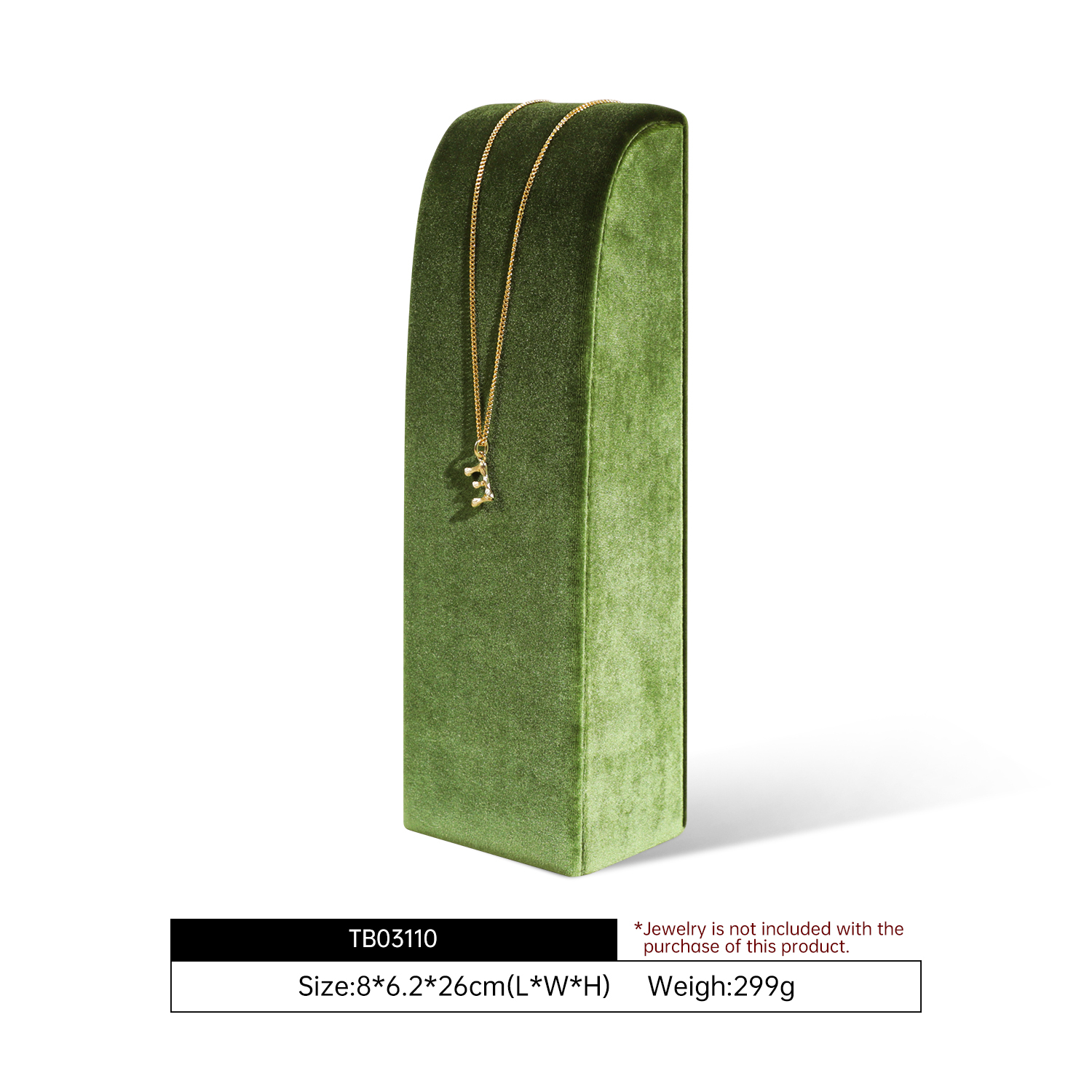 Yinbeini High-end Velvet Necklace Display Stand Jewelry Display Stand Store Display Props TB031
