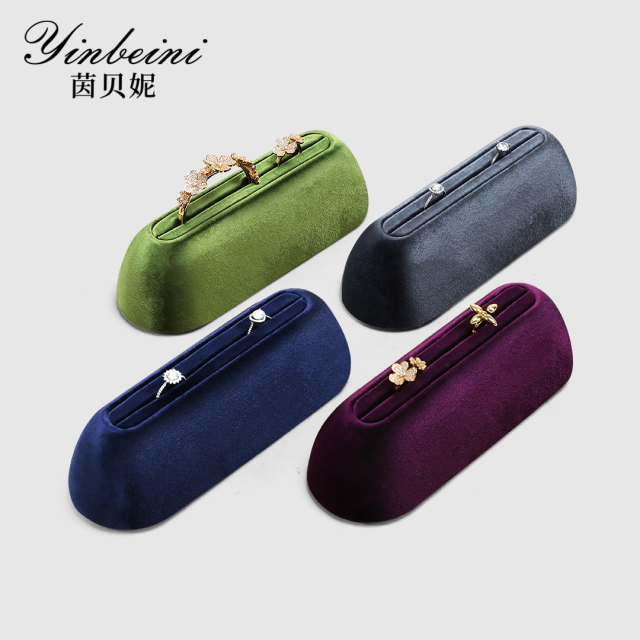 Yinbeini Velvet Ring Bracelet Display Stand for Retail Counters Durable and Reusable for Daily Jewelry Merchandising TB033