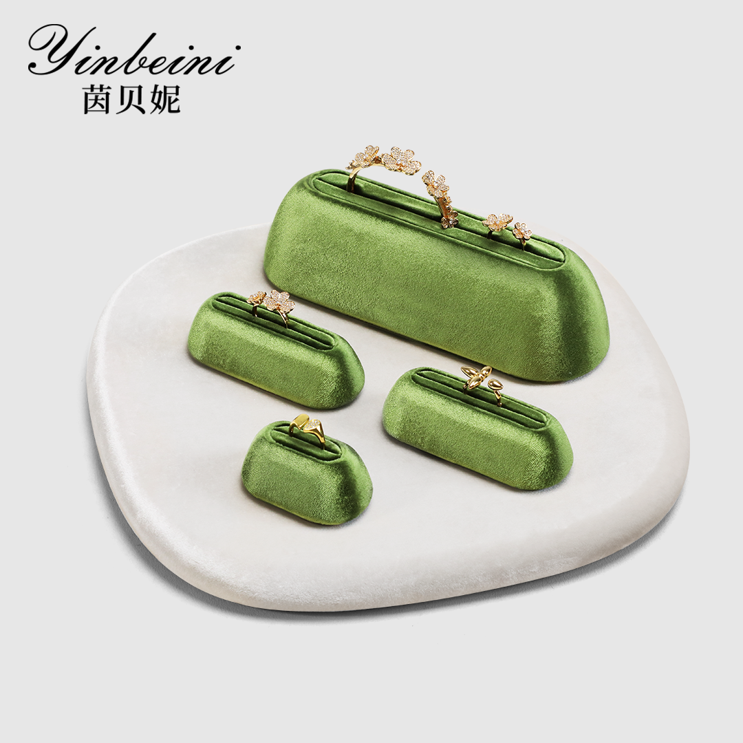 Yinbeini Velvet Ring Bracelet Display Stand for Retail Counters Durable and Reusable for Daily Jewelry Merchandising TB033