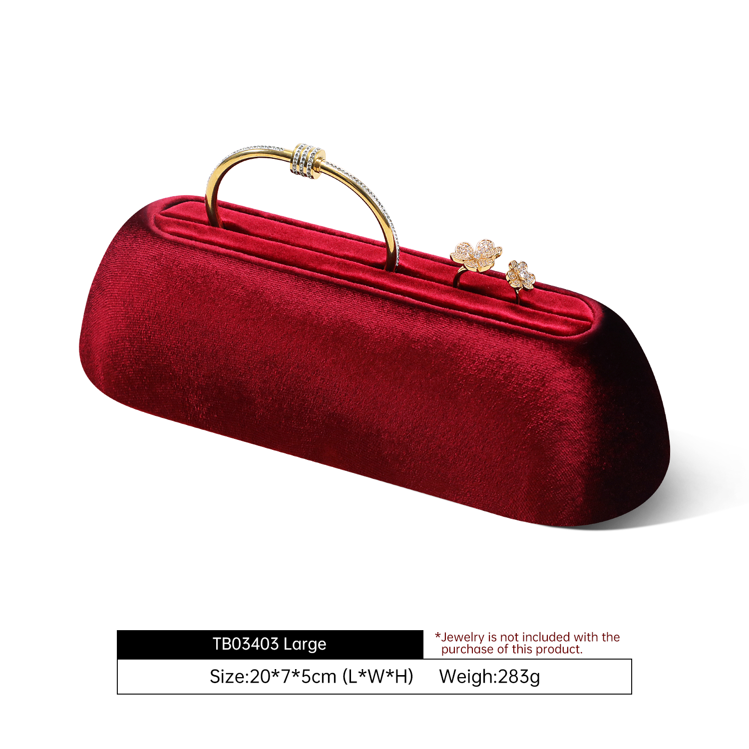 Yinbeini Velvet Ring Bracelet Display Stand for Retail Counters Durable and Reusable for Daily Jewelry Merchandising TB033