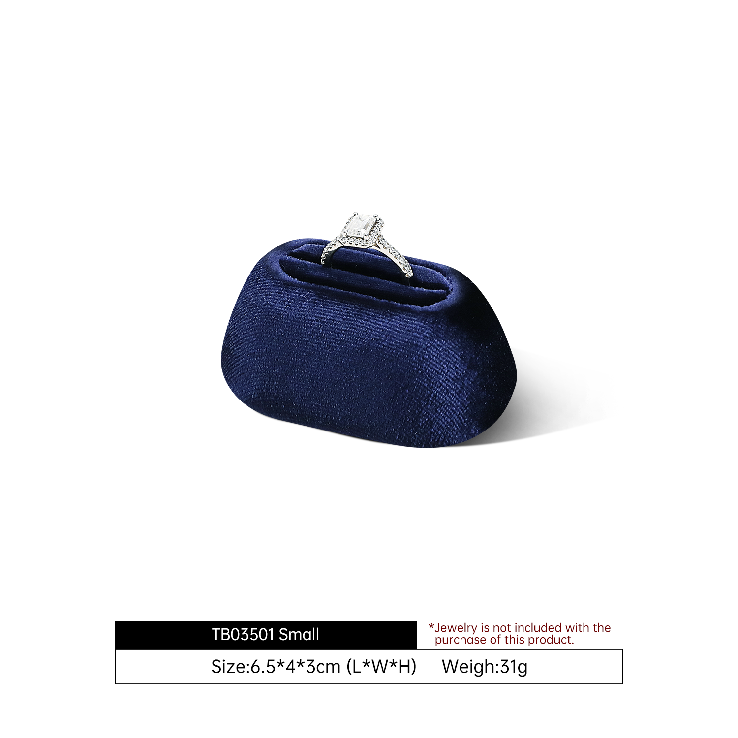 Yinbeini Velvet Ring Bracelet Display Stand for Retail Counters Durable and Reusable for Daily Jewelry Merchandising TB033