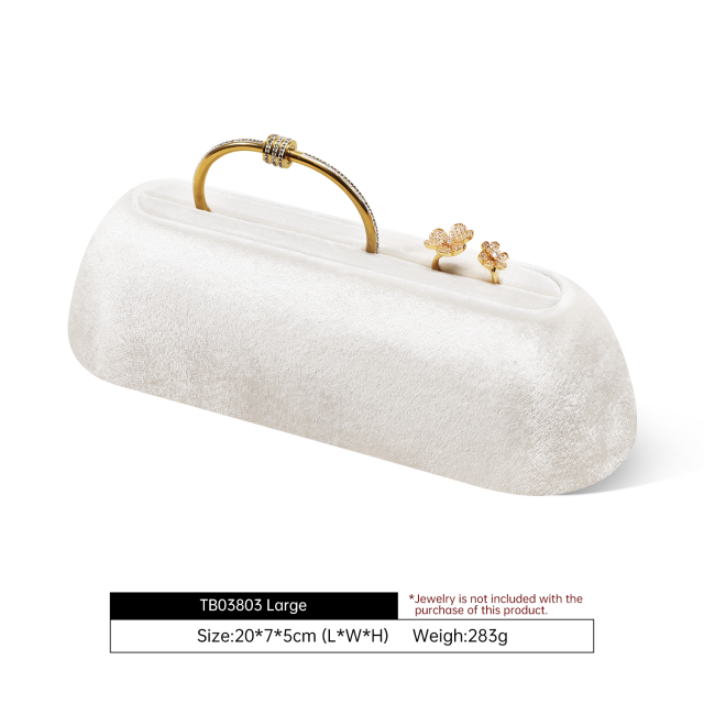 Yinbeini Velvet Ring Bracelet Display Stand for Retail Counters Durable and Reusable for Daily Jewelry Merchandising TB033
