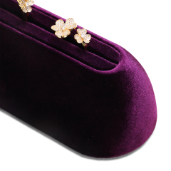 Yinbeini Purple Velvet Ring Earrings Necklace Display Stand for Wedding Perfect for Jewelry Store Counters and Bridal Shops TB039