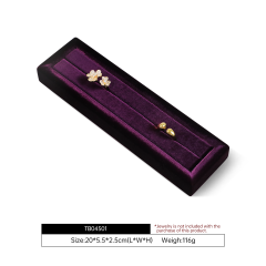 Yinbeini Velvet Ring Display Stand Single Row Ring Ear Stud Storage Organizer Jewelry Shop Showcase Props TB045