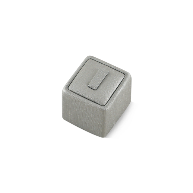 Yinbeini PU Leather Ring Necklace Earrings Storage Stand Gray  Jewelry Display Set Bangle Organizer Silver jeweler counter jewelry counter TT002