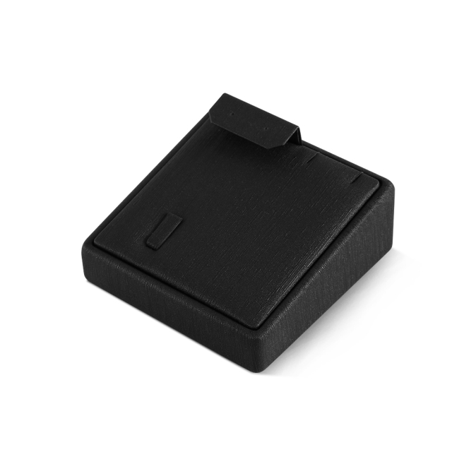 Yinbeini PU Leather Ring Necklace Earrings Storage Stand Black Jewelry Accerssories Display Set Pendant Bangle Organizer TT003