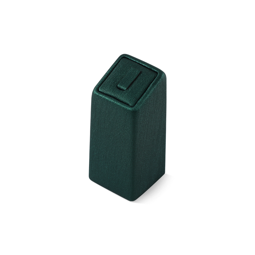 Yinbeini PU Leather Ring Earrings Necklace Storage Stand Dark Green Jewelry Accerssories Display Set Bangle Pendant Organizer TT004