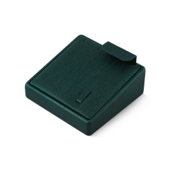 Yinbeini PU Leather Ring Earrings Necklace Storage Stand Dark Green Jewelry Accerssories Display Set Bangle Pendant Organizer TT004