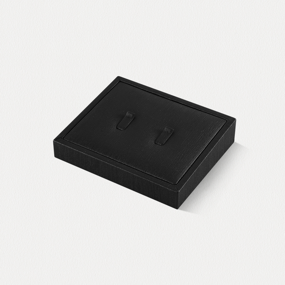 Yinbeini PU Leather Ring Necklace Earrings Bracelet Storage Stand Black Jewel Accerssories Display Set Pendant Watch Organizer jewelry counter TT007
