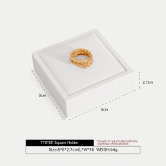 Yinbeini Premium Customizable PU Leather Jewelry Display Set Multi Piece White Organizer for Complete Jewelry Collections Ideal TT011