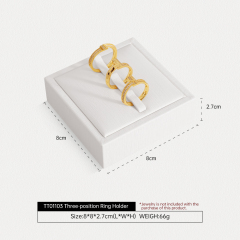 Yinbeini Premium Customizable PU Leather Jewelry Display Set Multi Piece White Organizer for Complete Jewelry Collections Ideal TT011