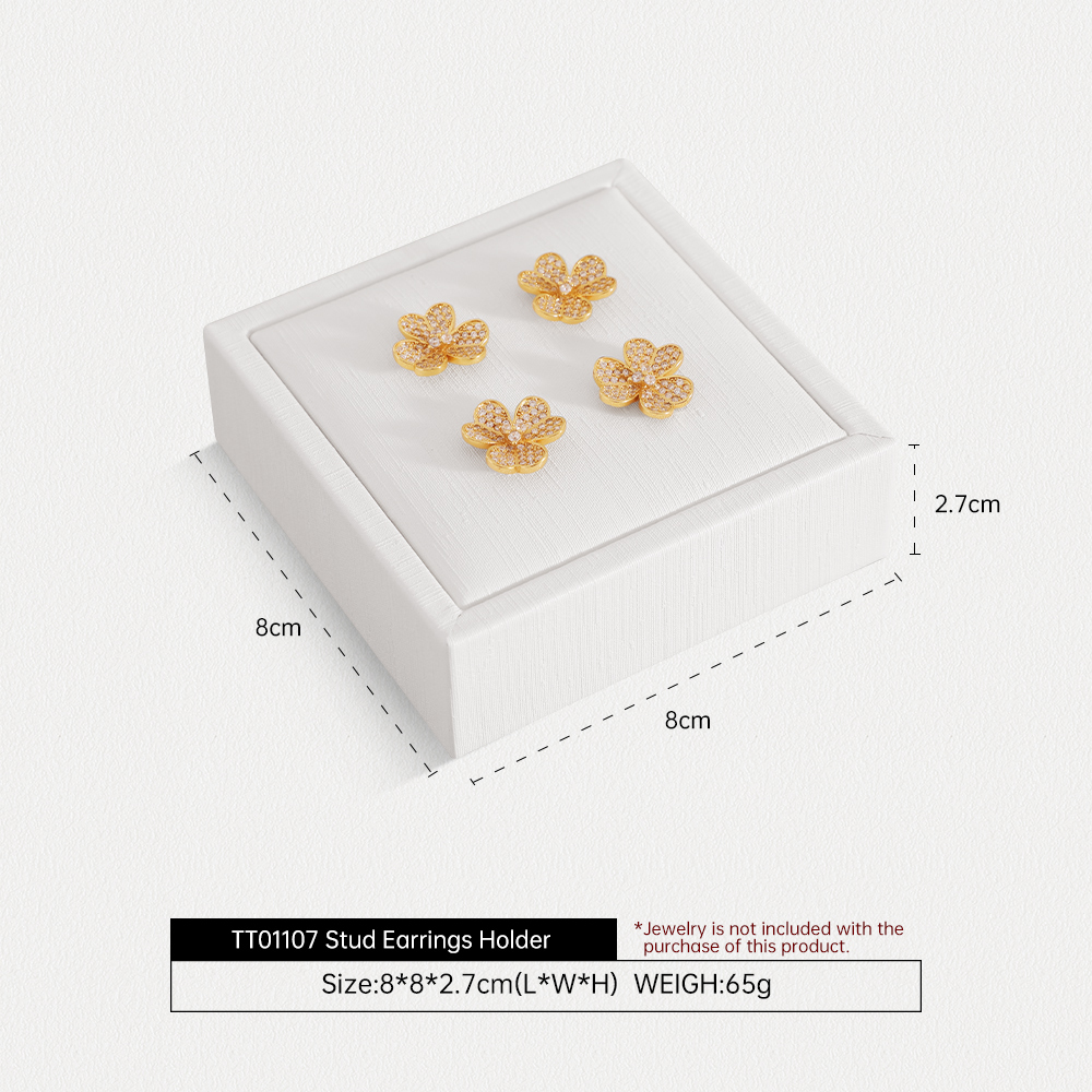 Yinbeini Premium Customizable PU Leather Jewelry Display Set Multi Piece White Organizer for Complete Jewelry Collections Ideal TT011
