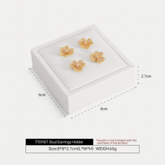 Yinbeini Premium Customizable PU Leather Jewelry Display Set Multi Piece White Organizer for Complete Jewelry Collections Ideal TT011