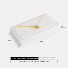 Yinbeini Premium Customizable PU Leather Jewelry Display Set Multi Piece White Organizer for Complete Jewelry Collections Ideal TT011