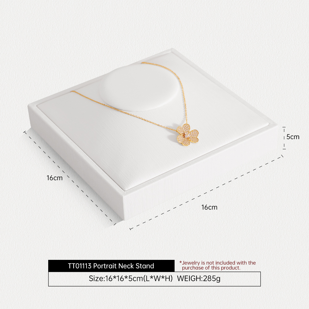 Yinbeini Premium Customizable PU Leather Jewelry Display Set Multi Piece White Organizer for Complete Jewelry Collections Ideal TT011