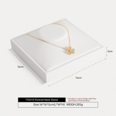 Yinbeini Premium Customizable PU Leather Jewelry Display Set Multi Piece White Organizer for Complete Jewelry Collections Ideal TT011