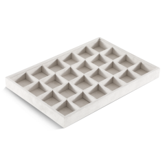 Yinbeini Velvet Ring Earring Bracelet Necklace Display Tray  Jewelry Organizer Tray Table Top Stackable Drawer Storage P036