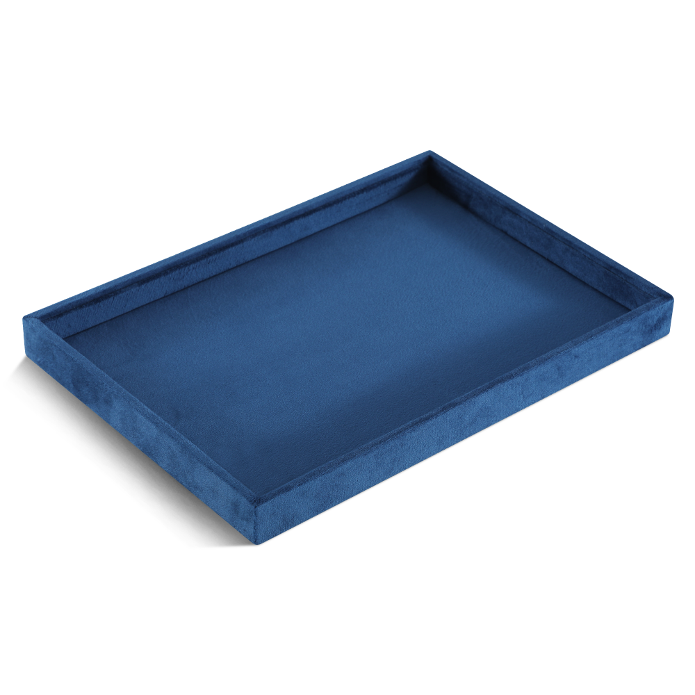 Yinbeini Velvet Ring Earring Bracelet Necklace Display Tray  Jewelry Organizer Tray Table Top Stackable Drawer Storage P036