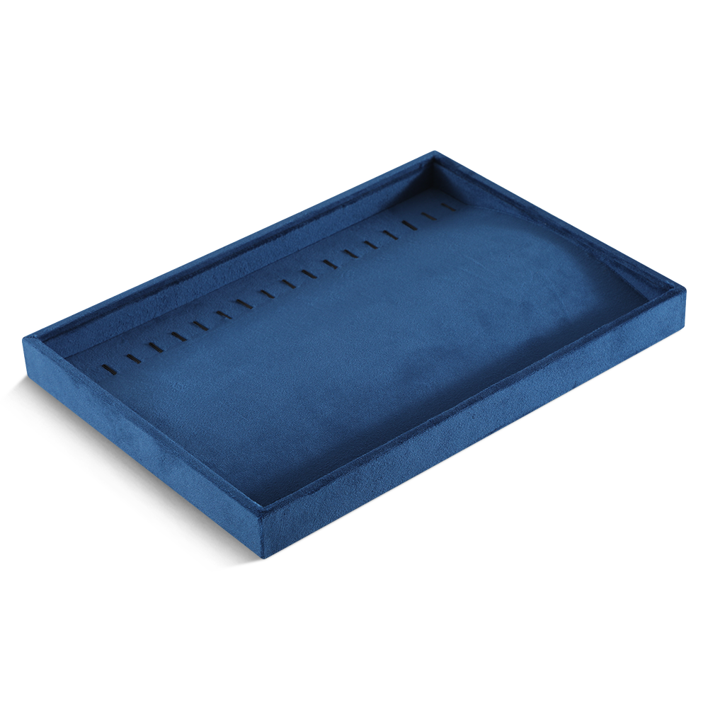 Yinbeini Velvet Ring Earring Bracelet Necklace Display Tray  Jewelry Organizer Tray Table Top Stackable Drawer Storage P036