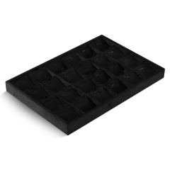Yinbeini Velvet Ring Earring Bracelet Necklace Display Tray  Jewelry Organizer Tray Table Top Stackable Drawer Storage P036