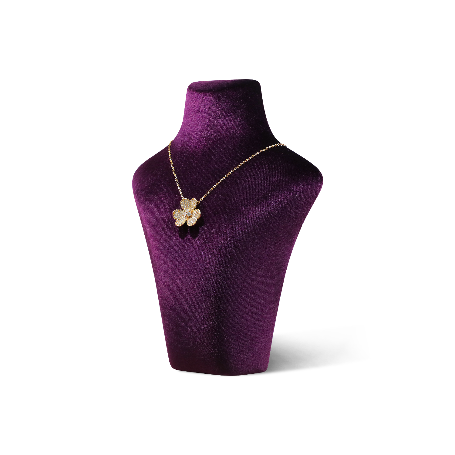 Yinbeini Velvet Necklace Display Stand Portrait Chest Jewelry Pendant Showcase Rack Counter Display Props jewelry counter  RB015