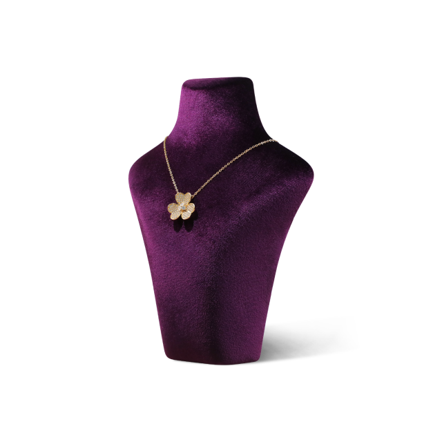 Yinbeini Velvet Necklace Display Stand Portrait Chest Jewelry Pendant Showcase Rack Counter Display Props jewelry counter  RB015