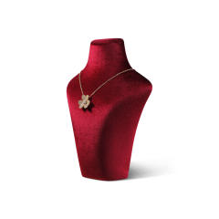 Yinbeini Velvet Necklace Display Stand Portrait Chest Jewelry Pendant Showcase Rack Counter Display Props jewelry counter  RB015